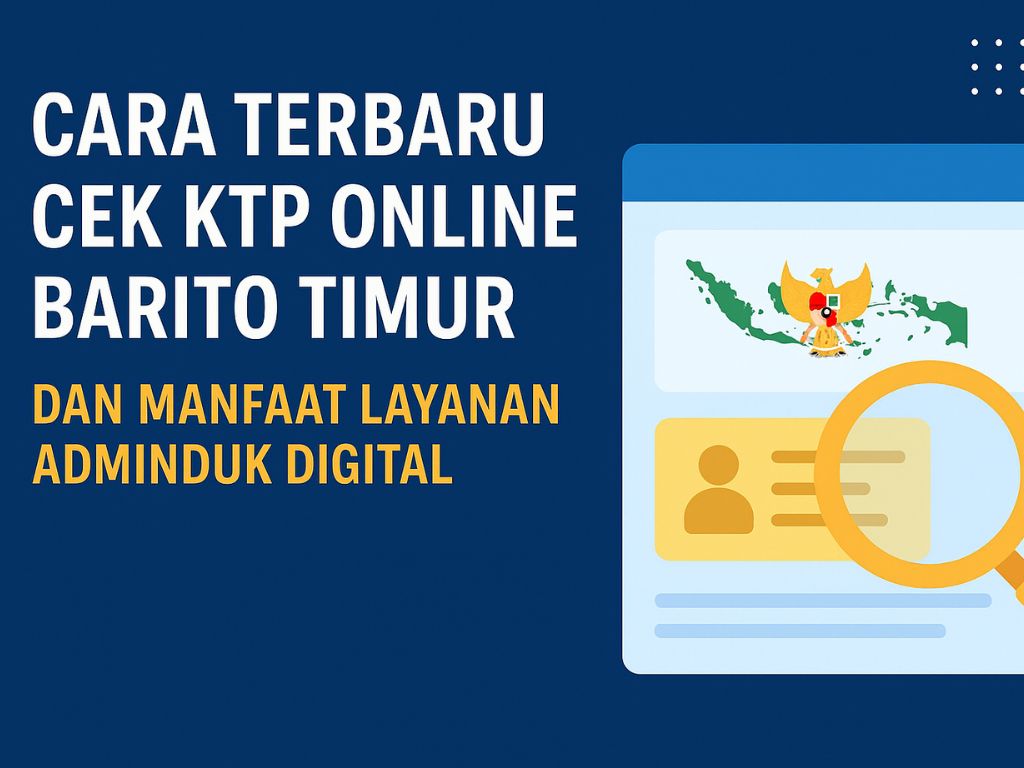 Cek KTP Online BARITO TIMUR dan Manfaat Layanan Adminduk Digital