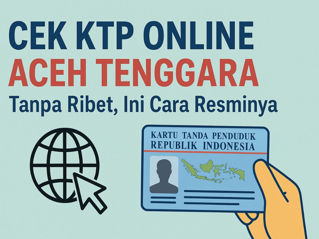 Cek KTP Online ACEH TENGGARA Tanpa Ribet, Ini Caranya
