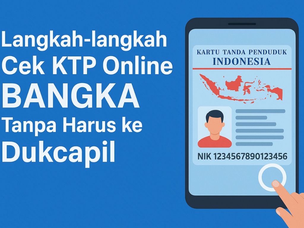Cek KTP Online BANGKA Tanpa Harus ke Dukcapil