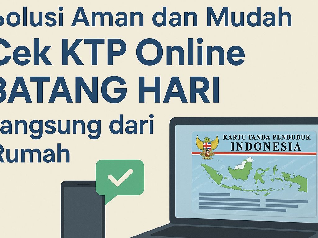 Cek KTP Online BATANG HARI, Langsung dari Rumah