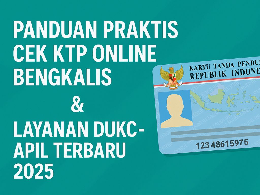 Cek KTP Online BENGKALIS dan Layanan Dukcapil Terbaru