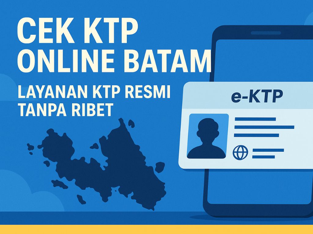 Ini Cara Cek KTP Online BATAM Secara Resmi